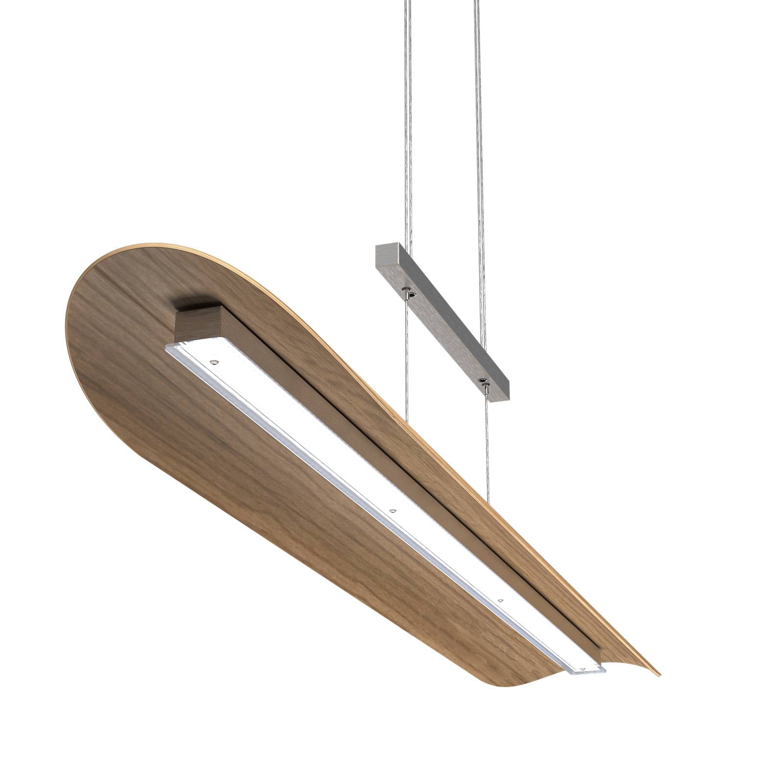 LED-pendellampa Colombia XL, ek natur