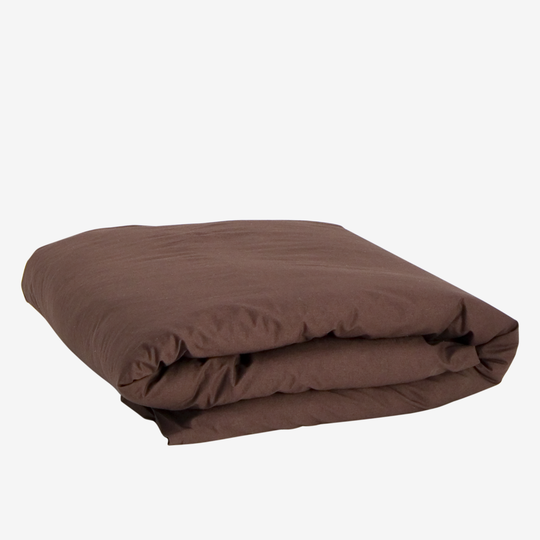 Påslakan Ekologisk Bomull 150x200cm Mörkbrun