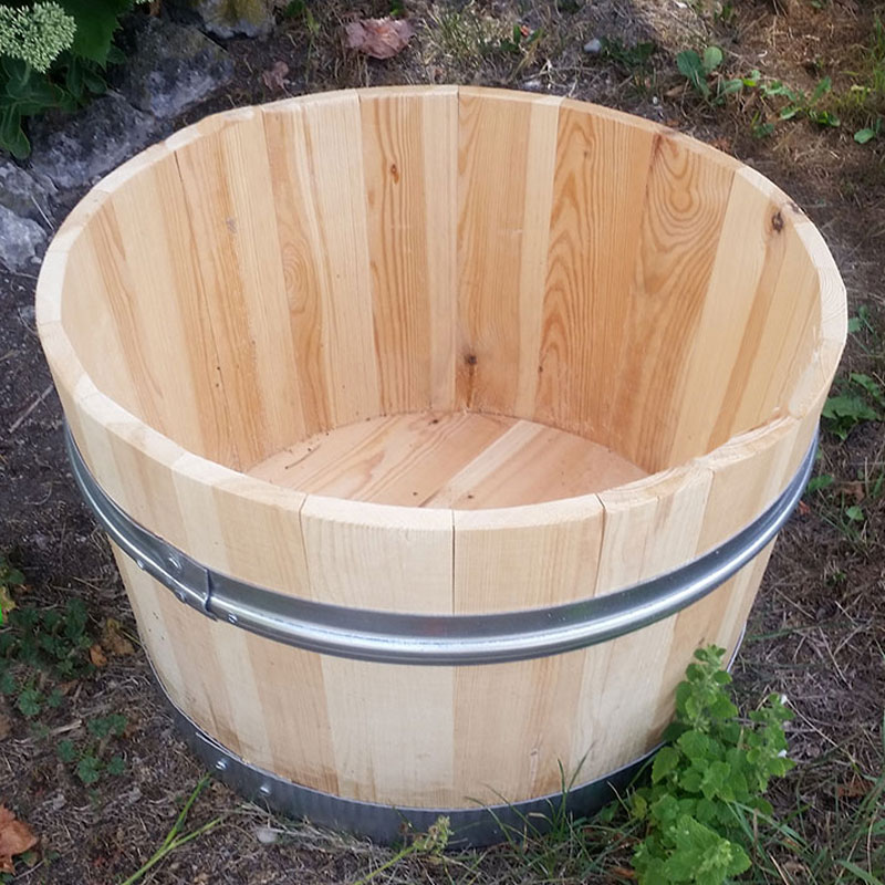 Blomlåda i trä, 80 L