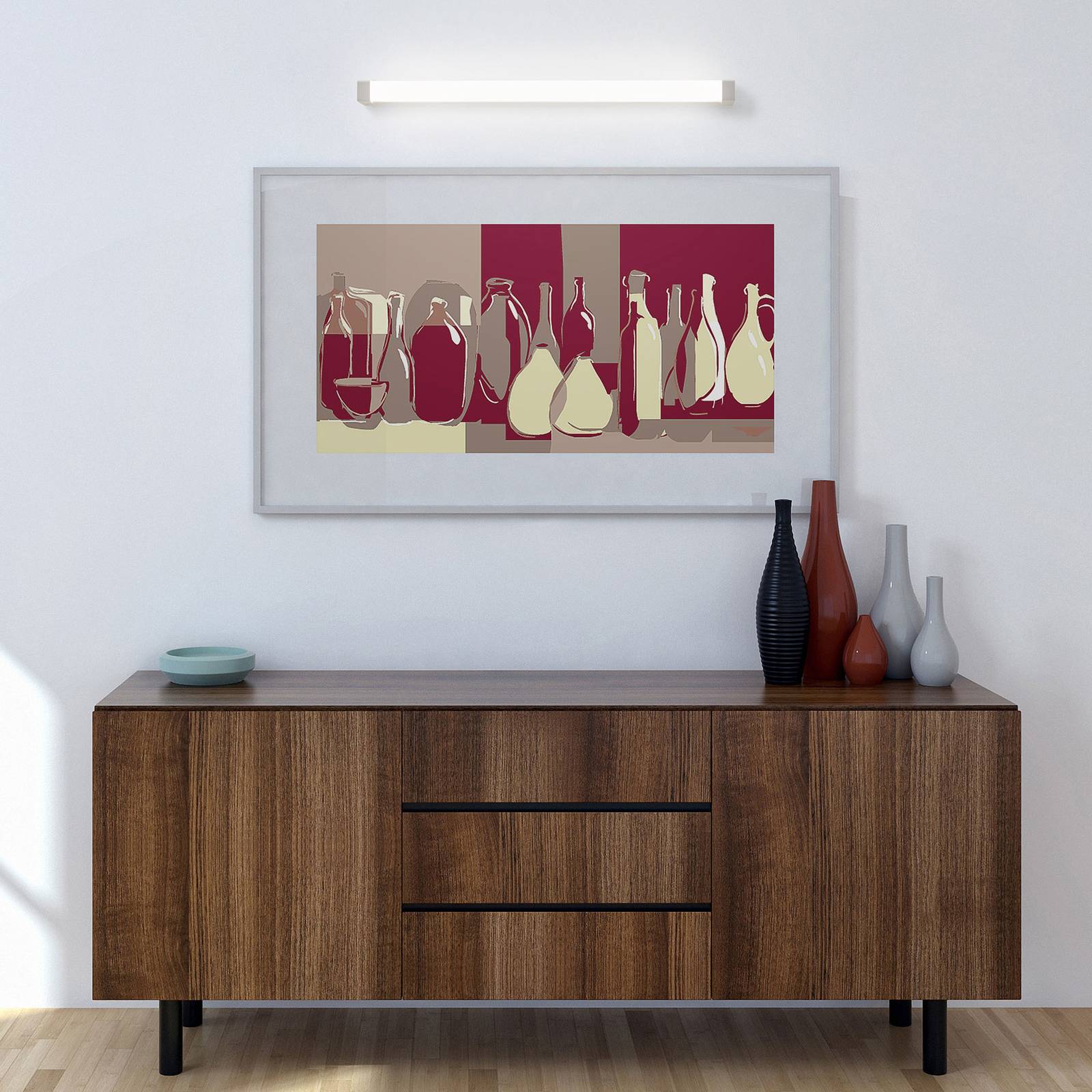 LED-spegellampa 512, 3 000 K, 35 cm, vit