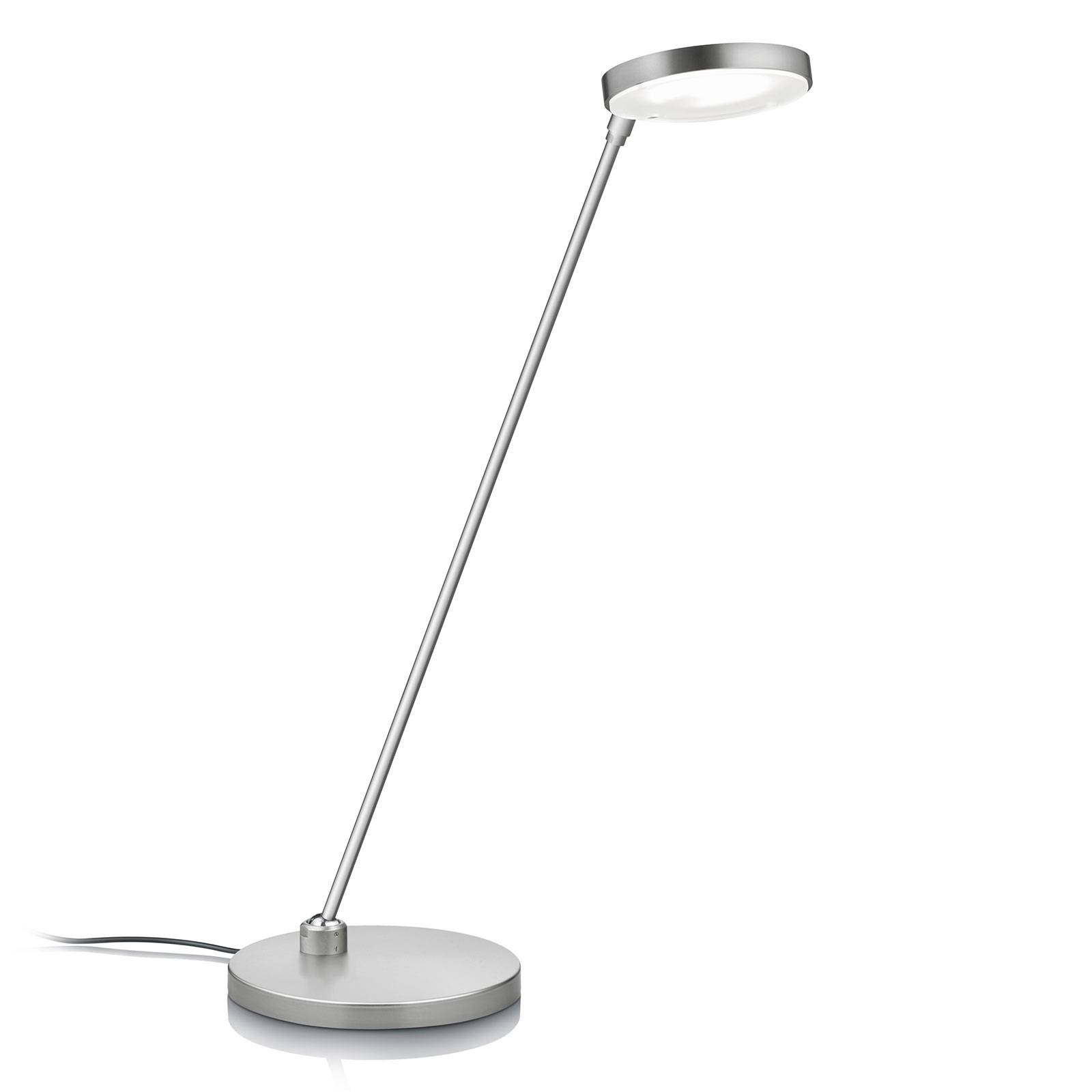 LED-bordslampa Thea-T, matt nickel