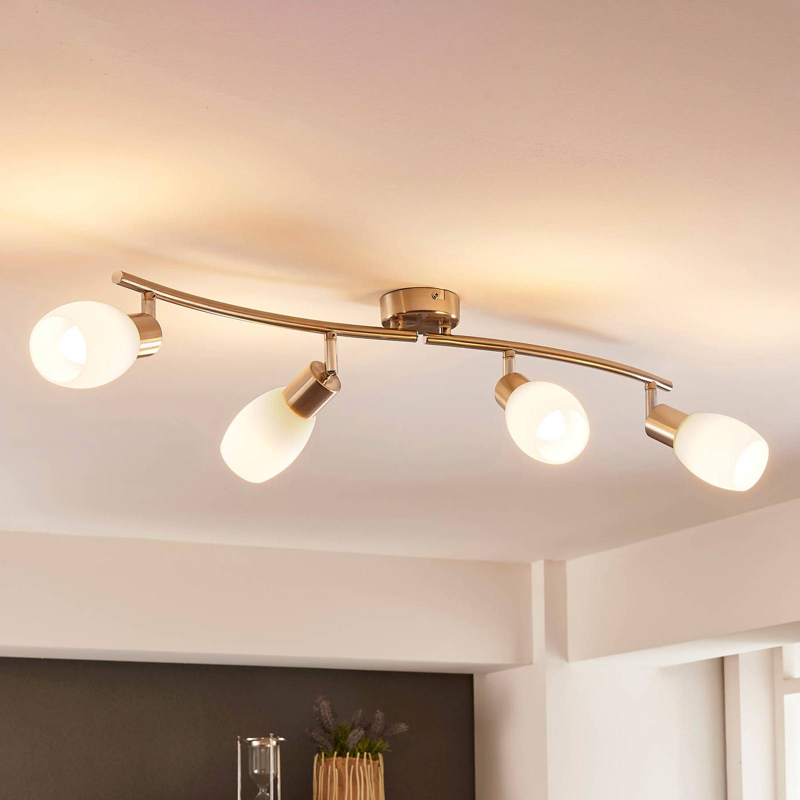 LED-taklampa Arda, fyra ljuskällor, easydim