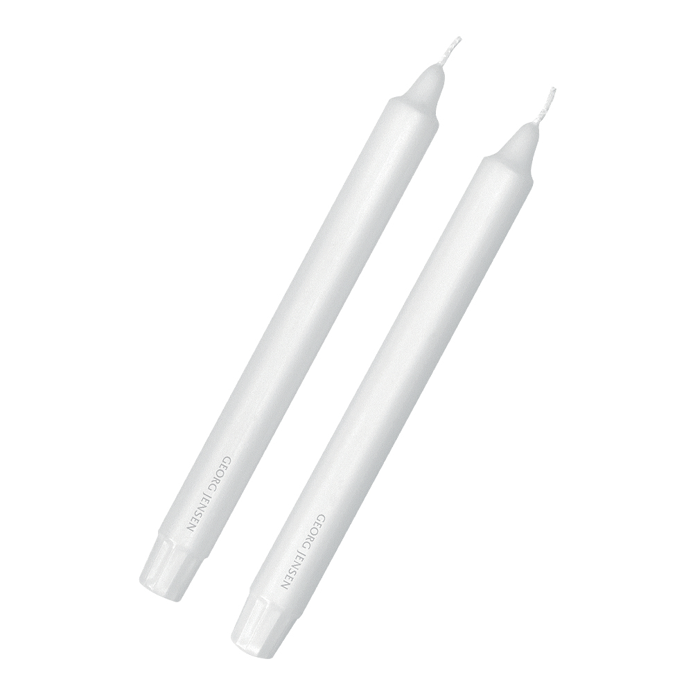 Georg Jensen - Ljus 24 cm 2-pack Vit