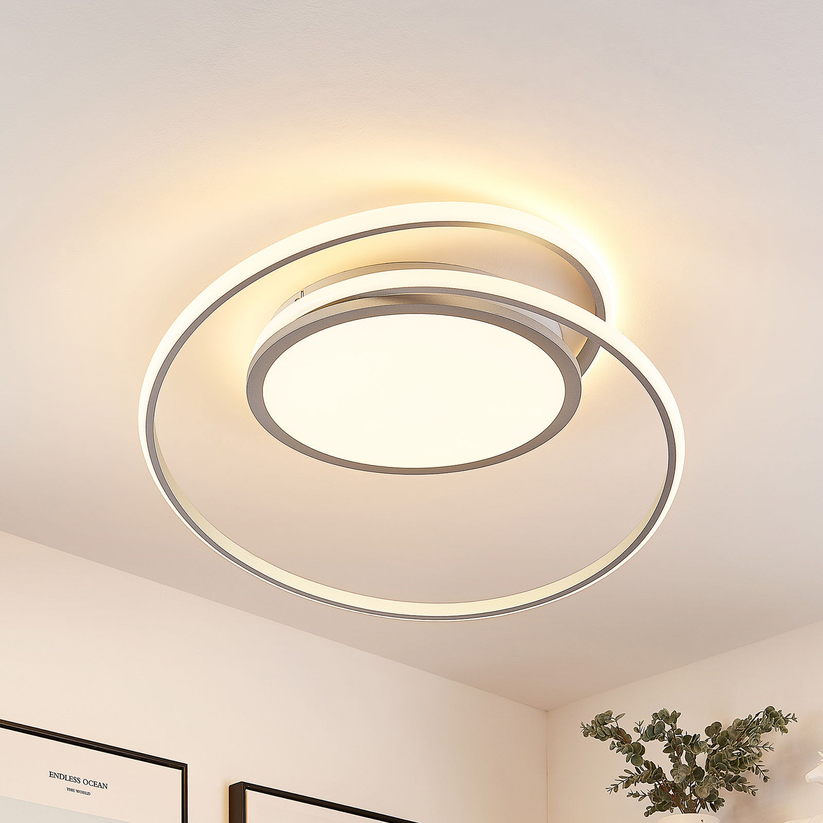 Lucande Noud LED-taklampa, CCT