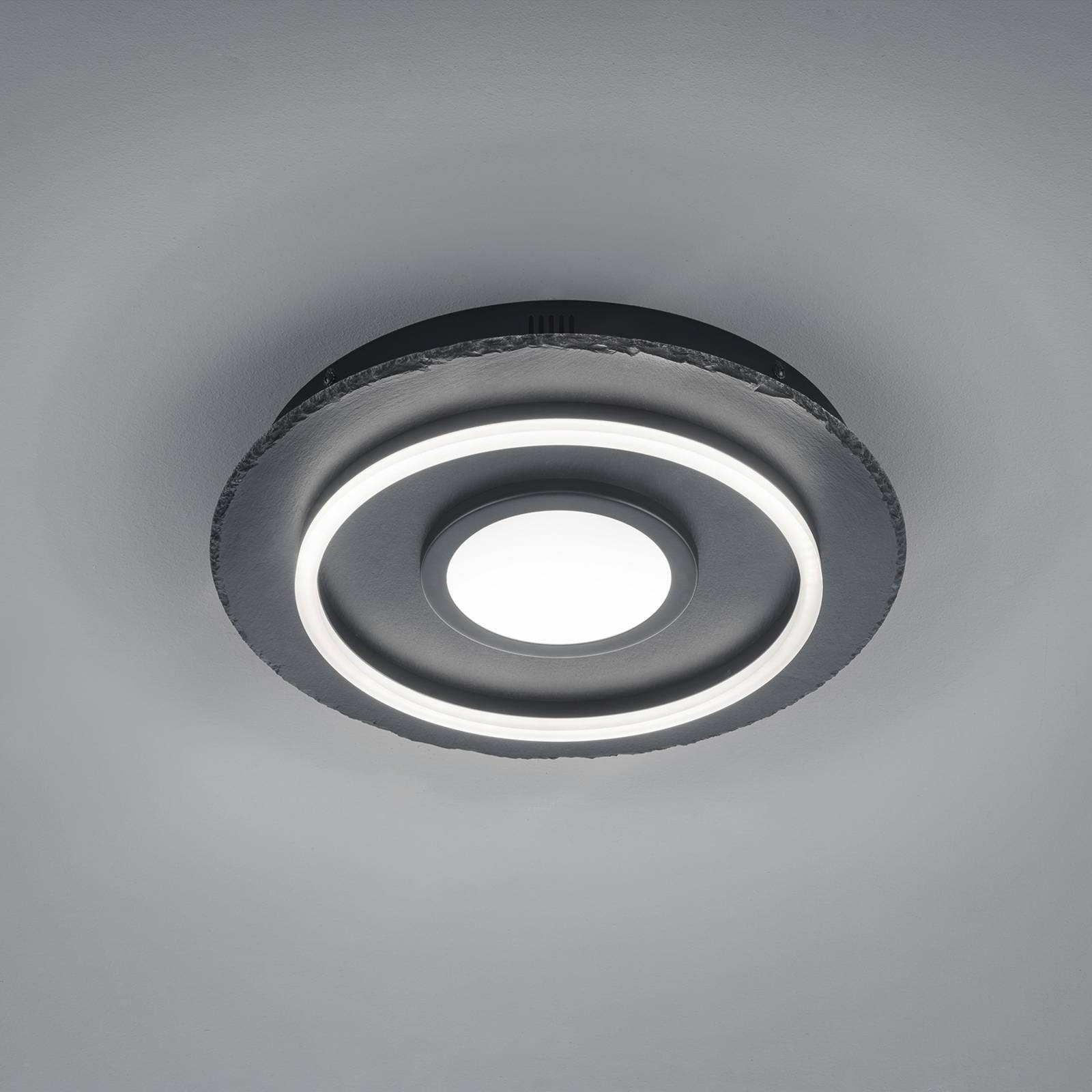 LED-taklampa Corbie, rund, switchdim