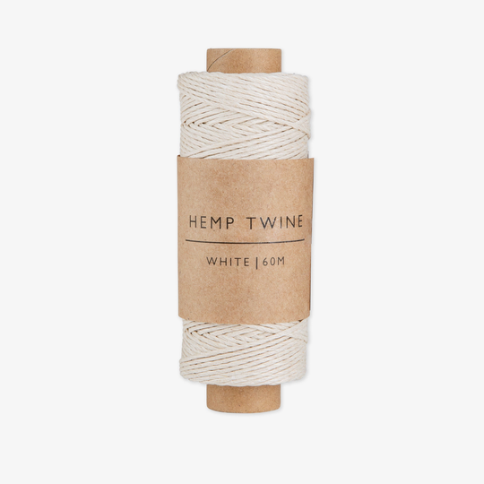 Snöre Hampa 60cm Vit