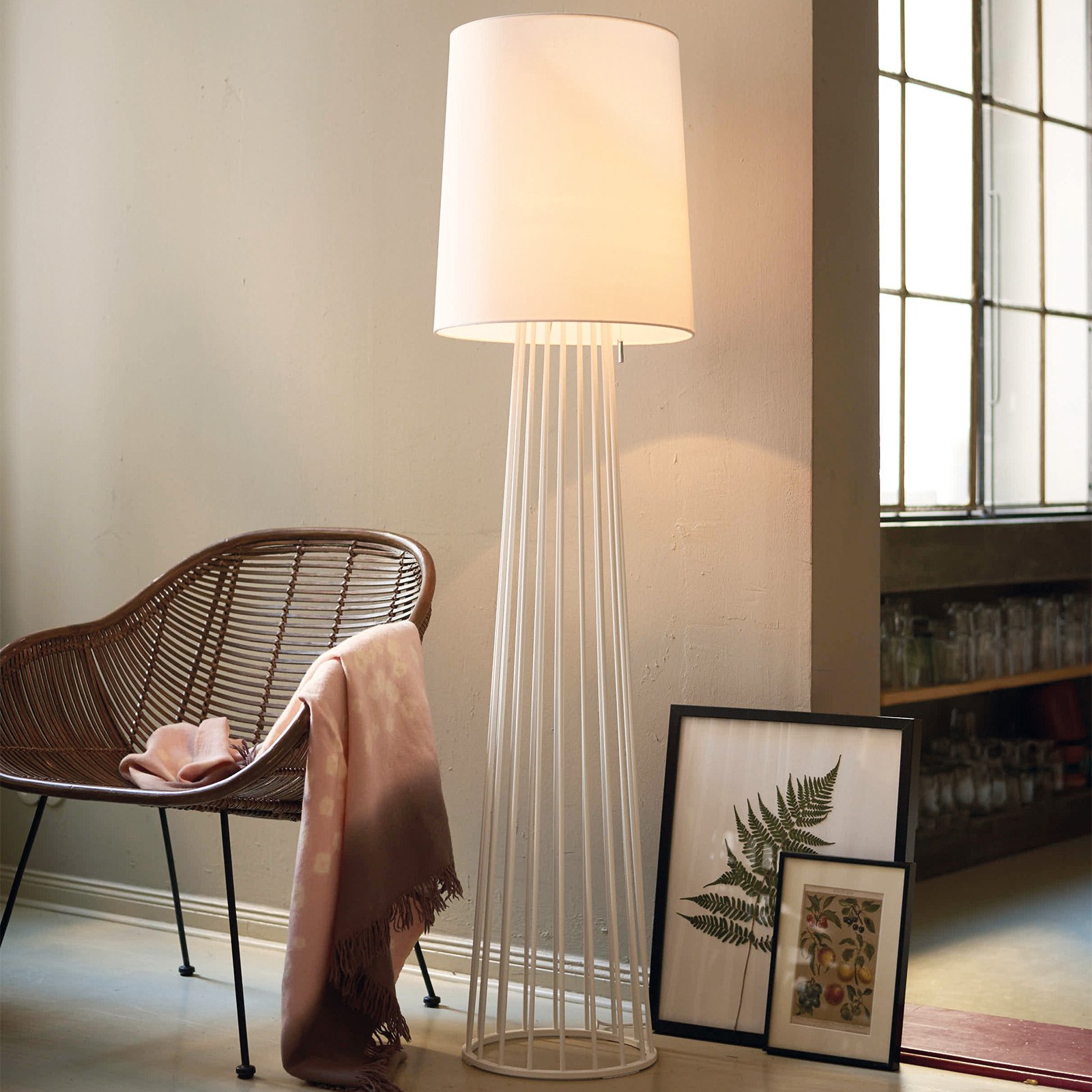 Villeroy & Boch Milano golvlampa med textilskärm